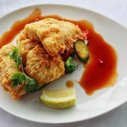 Fried hake