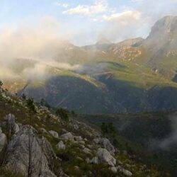 Panoramic view over valley